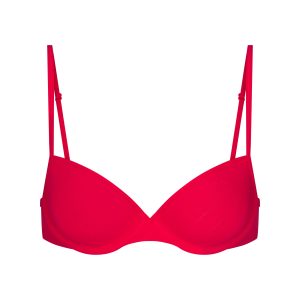 EVERYDAY COTTON T-SHIRT BRA | CARMINE