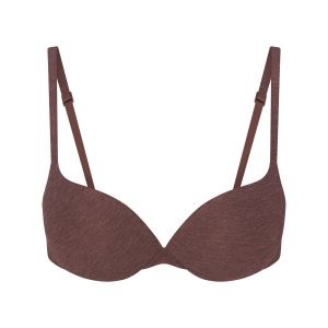 EVERYDAY COTTON ULTIMATE TEARDROP PUSH-UP BRA | COCOA HEATHER