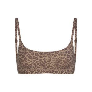 FITS EVERYBODY SCOOP BRALETTE | DESERT LEOPARD INK PRINT