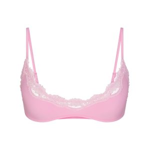 FITS EVERYBODY LACE SCOOP BRALETTE | BUBBLE GUM TONAL