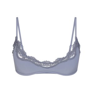 FITS EVERYBODY LACE SCOOP BRALETTE | SLATE TONAL