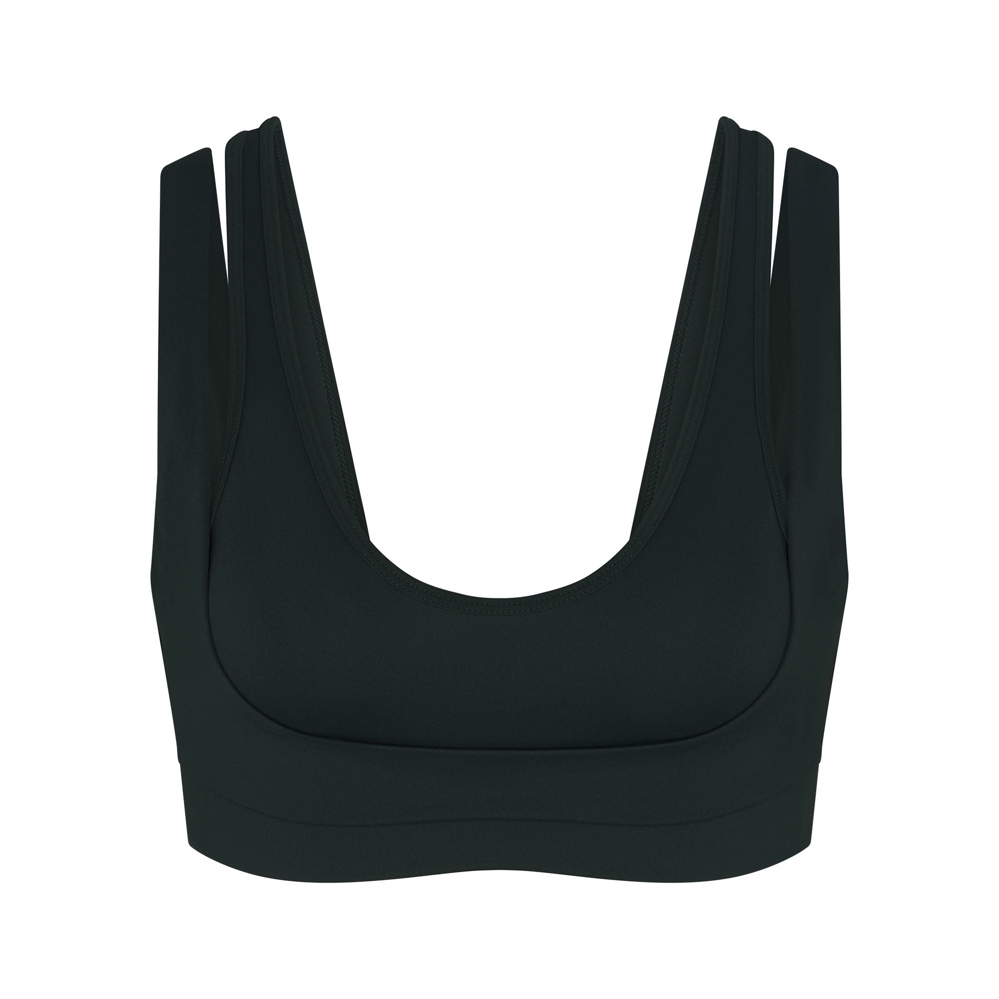 NikeSKIMS MATTE DOUBLE STRAP SCOOP BRA | DARK TEAL
