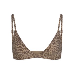 FITS EVERYBODY TRIANGLE BRALETTE | DESERT LEOPARD INK PRINT