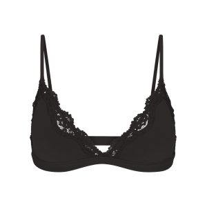 FITS EVERYBODY LACE TRIANGLE BRALETTE | ONYX
