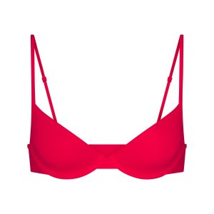 EVERYDAY COTTON UNLINED DEMI BRA | CARMINE