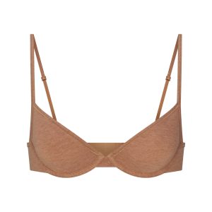 EVERYDAY COTTON UNLINED DEMI BRA | SIENNA HEATHER
