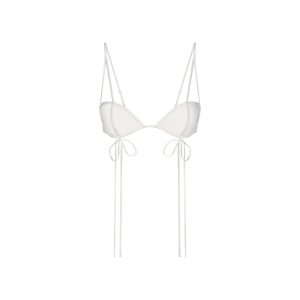 ULTRA FINE MESH BOW BRA | IVORY