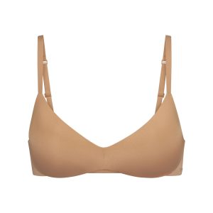 WIRELESS FORM PUSH-UP PLUNGE BRA | OCHRE