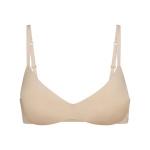 WIRELESS FORM PUSH-UP PLUNGE BRA | SAND