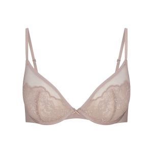 SKIMS LACE UNLINED DEMI BRA | FAWN
