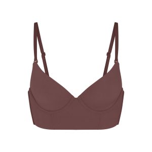 FITS EVERYBODY LOW BACK LONGLINE BRA | COCOA