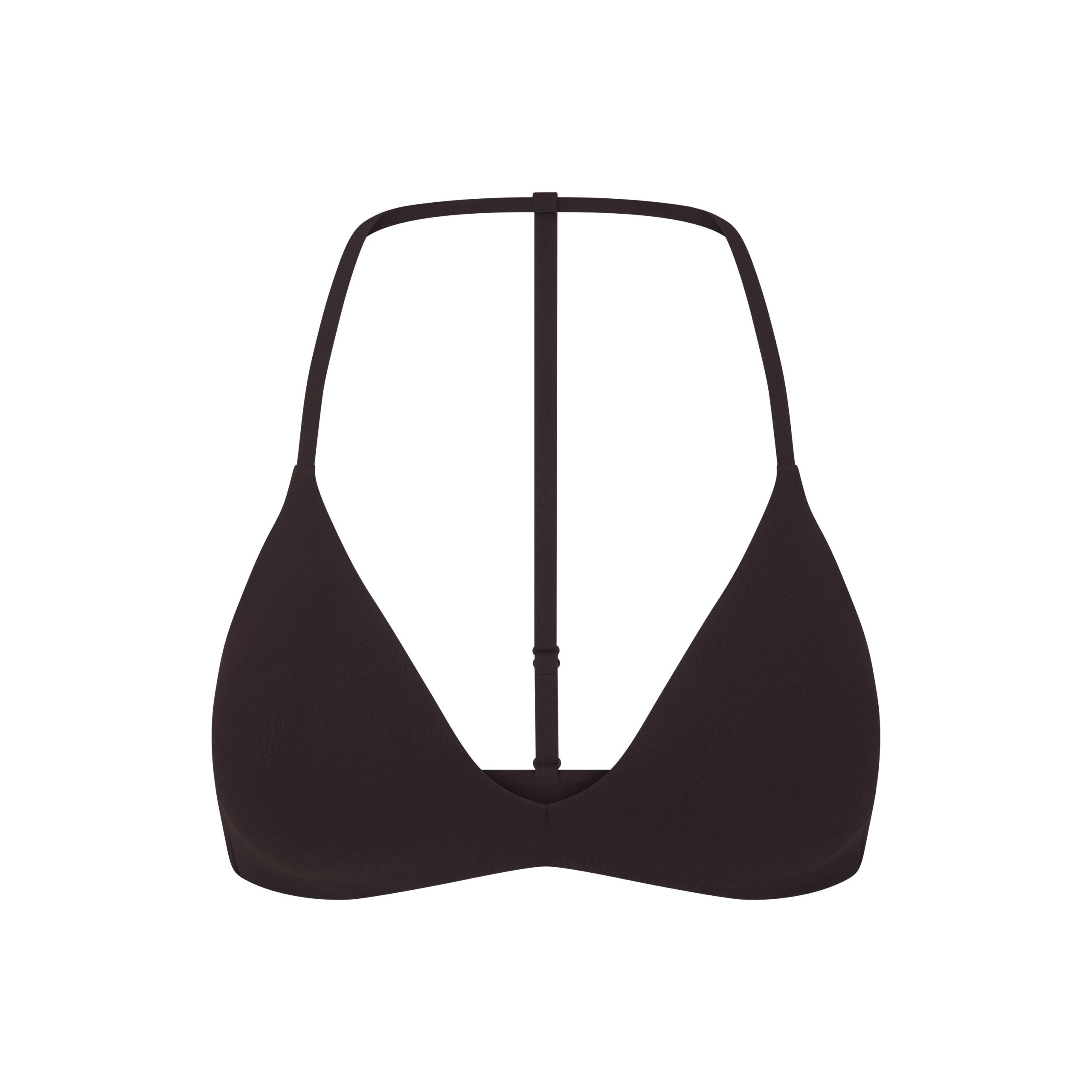 NikeSKIMS STUDIO STRETCH T-BACK TRIANGLE BRA | DARK ROAST