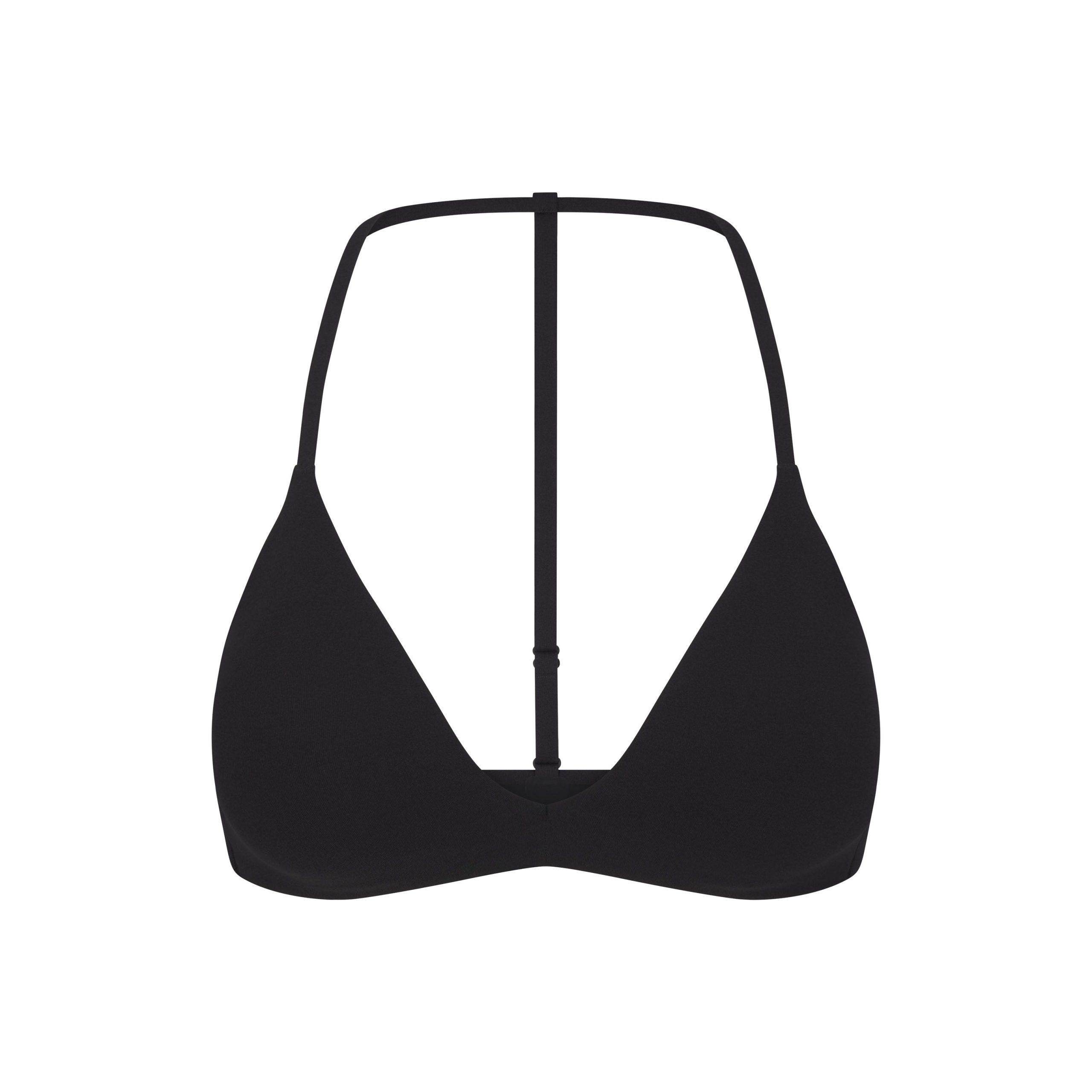 NikeSKIMS STUDIO STRETCH T-BACK TRIANGLE BRA | OBSIDIAN