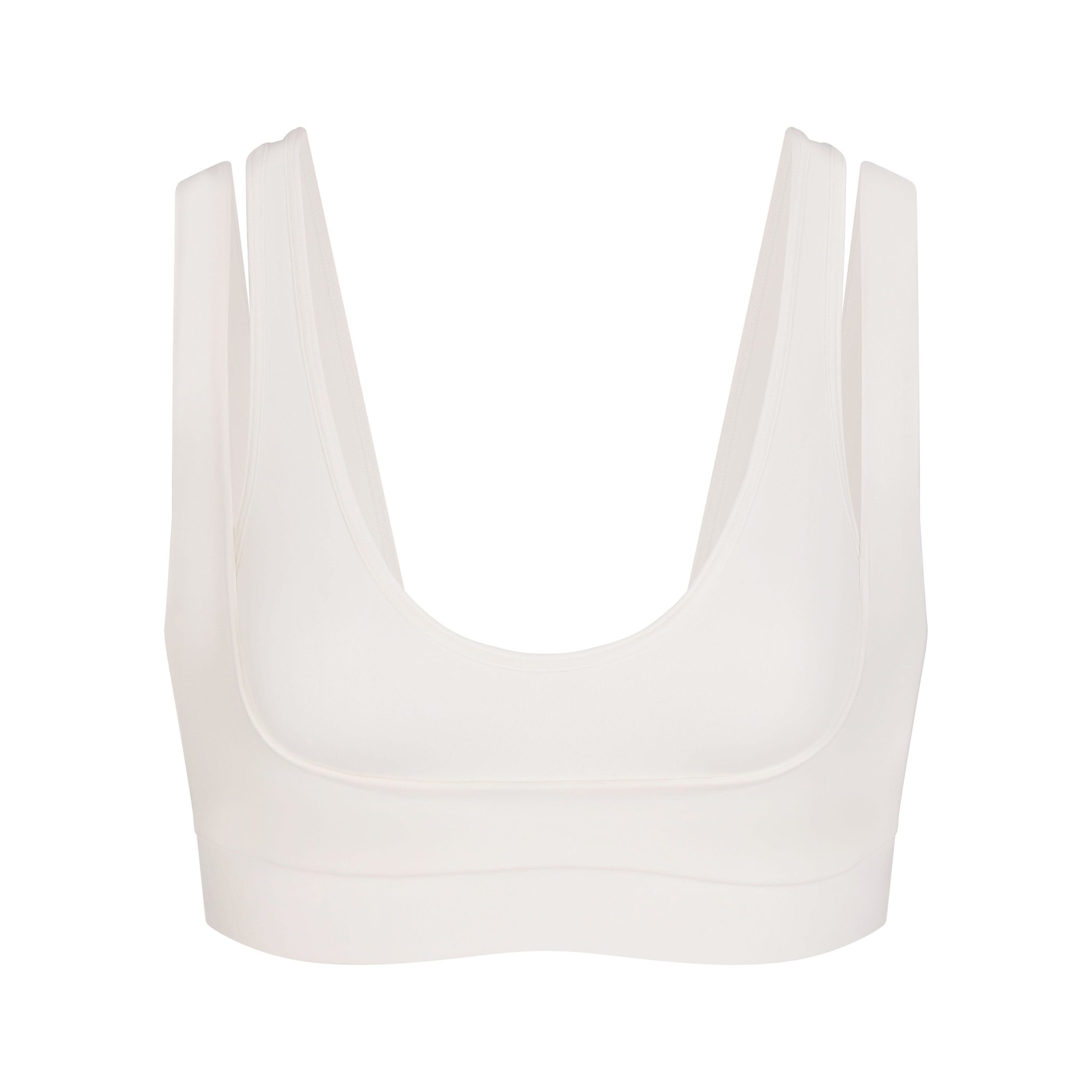 NikeSKIMS MATTE DOUBLE STRAP SCOOP BRA | IVORY