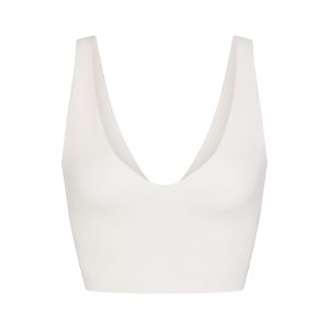 NikeSKIMS MATTE V-NECK BRA TOP | IVORY