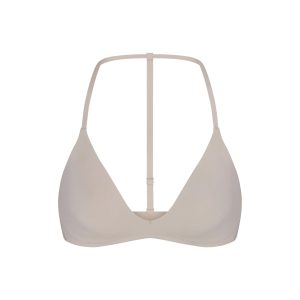 NikeSKIMS STUDIO STRETCH T-BACK TRIANGLE BRA | LINEN