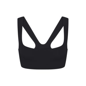 NikeSKIMS STUDIO STRETCH RACERBACK BRA | OBSIDIAN