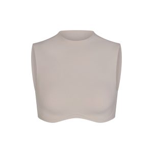 NikeSKIMS STUDIO STRETCH MOCK NECK BRA TOP | LINEN