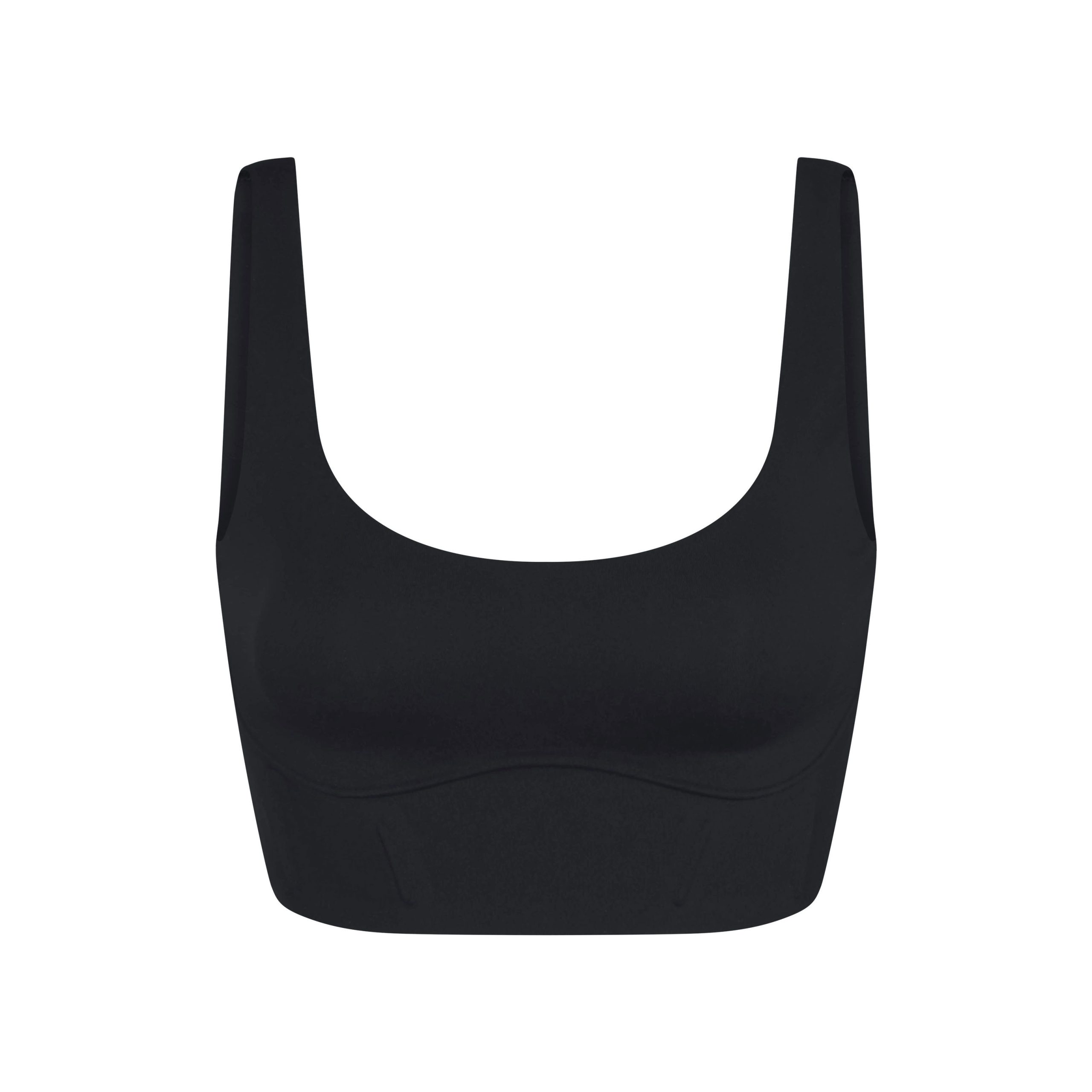 NikeSKIMS MATTE LONGLINE CORSET BRA | OBSIDIAN