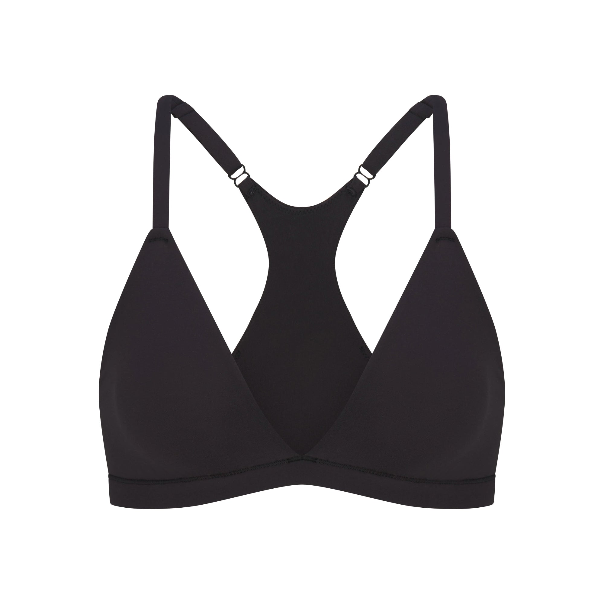 FITS EVERYBODY RACERBACK TRIANGLE BRALETTE | ONYX