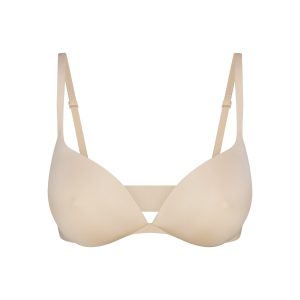 SKIMS ULTIMATE NIPPLE WIRELESS PUSH-UP BRA | SAND