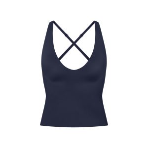 NikeSKIMS SHINE V-NECK TANK | NAVY
