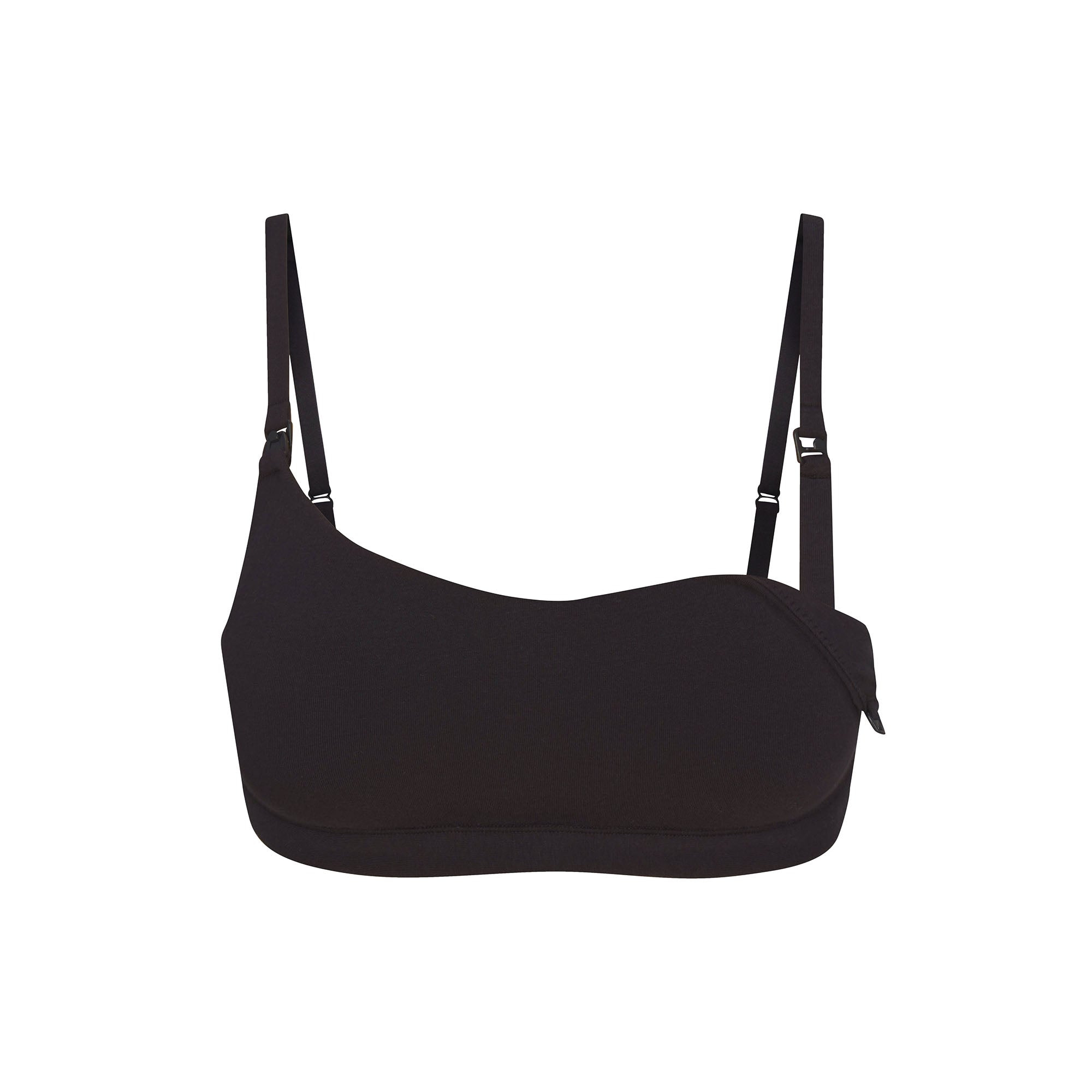 COTTON JERSEY MATERNITY NURSING SCOOP BRALETTE | SOOT - Image 5