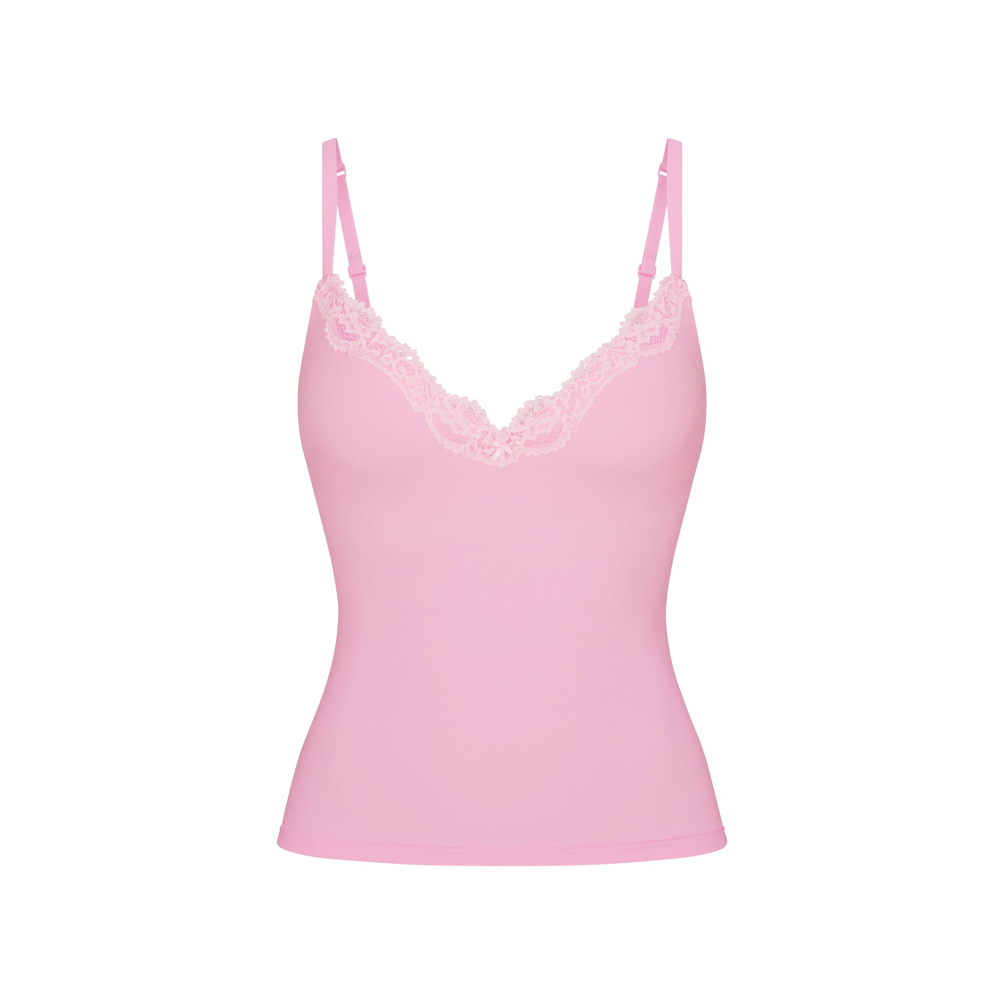 FITS EVERYBODY LACE PUSH-UP CAMI | BUBBLE GUM TONAL