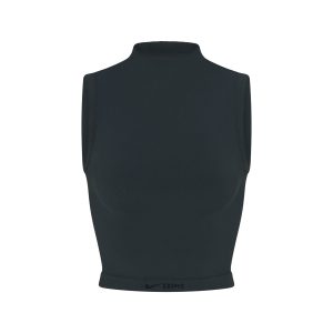 NikeSKIMS VINTAGE SEAMLESS MOCK NECK BRA TOP | DARK TEAL
