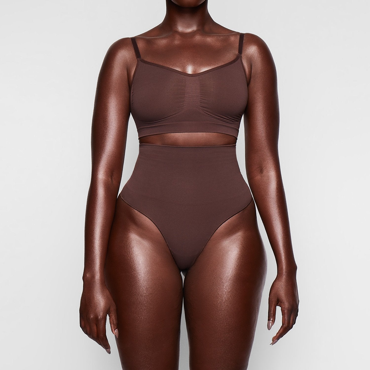 SEAMLESS SCULPT BRALETTE | COCOA - Image 2