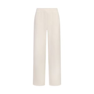 FRENCH TERRY STRAIGHT LEG PANT | ECRU