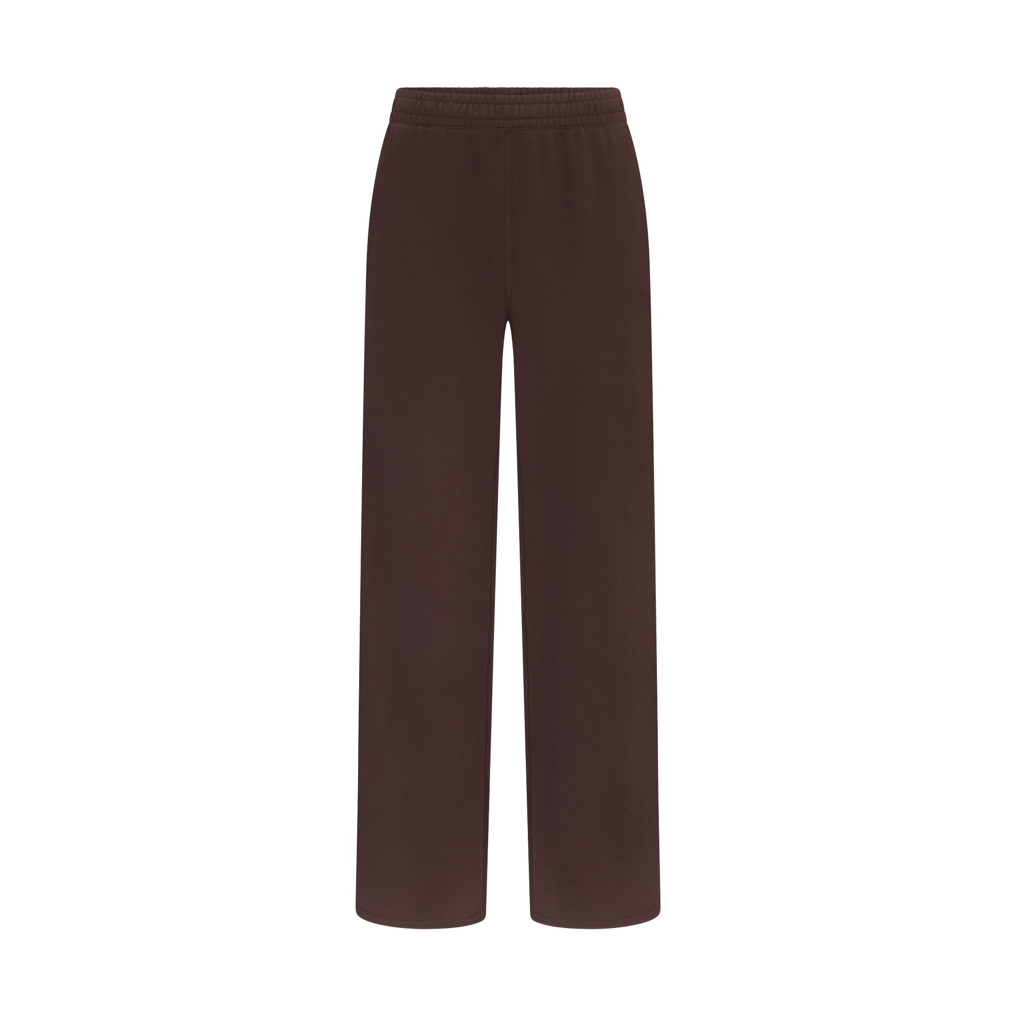 FRENCH TERRY STRAIGHT LEG PANT | ESPRESSO
