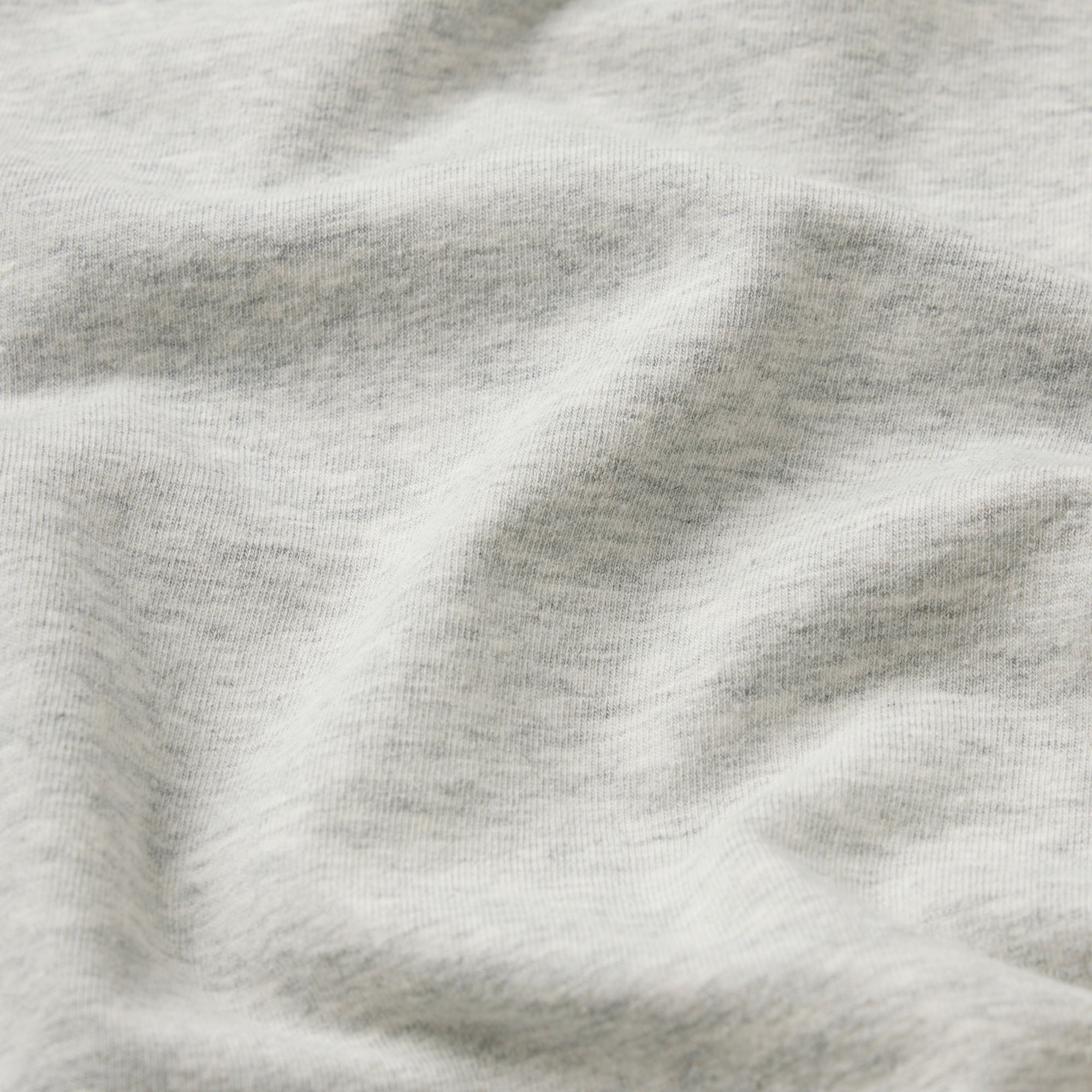 COTTON JERSEY LOOSE SHORT | LIGHT HEATHER GREY - Image 6
