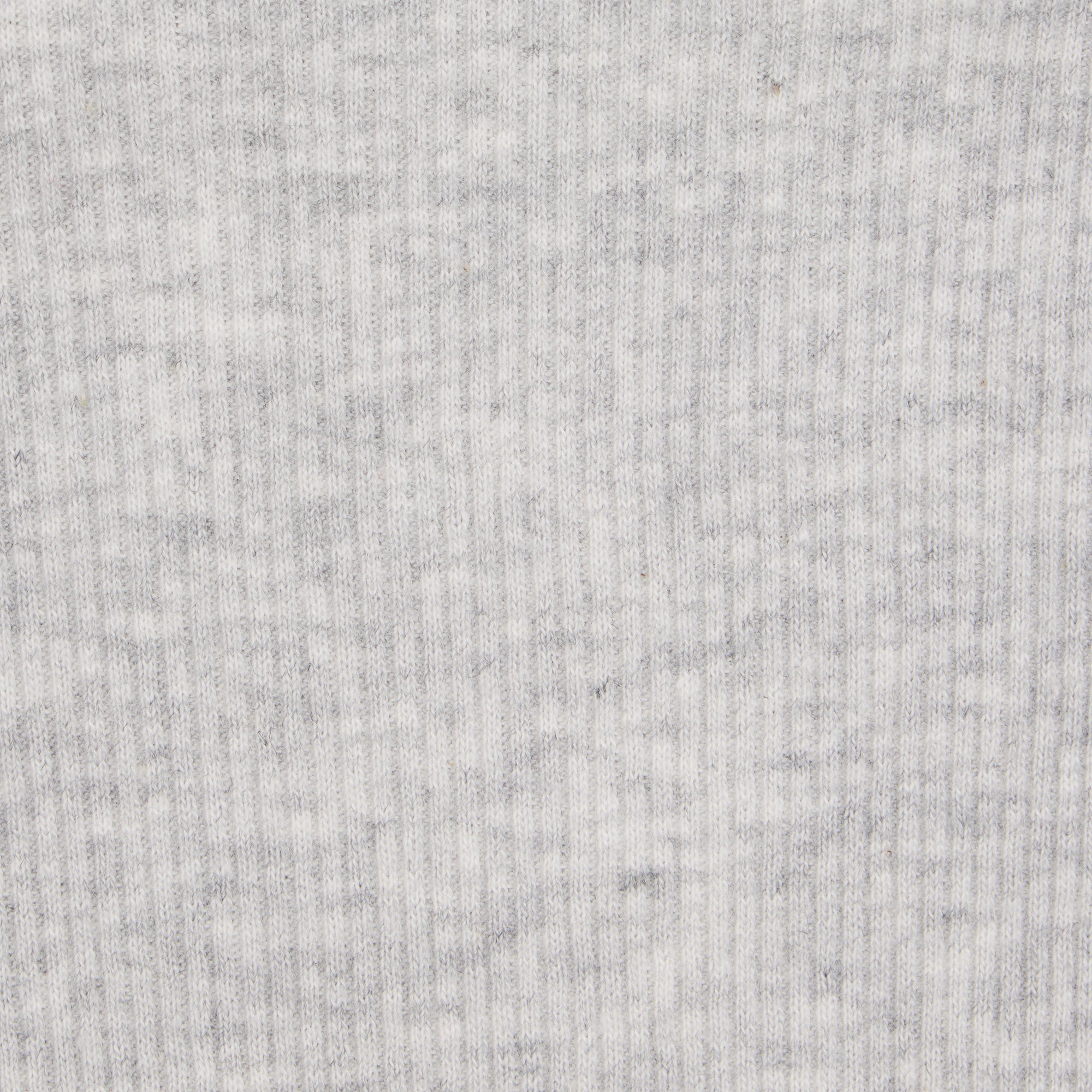 COTTON RIB T-SHIRT | LIGHT HEATHER GREY - Image 6