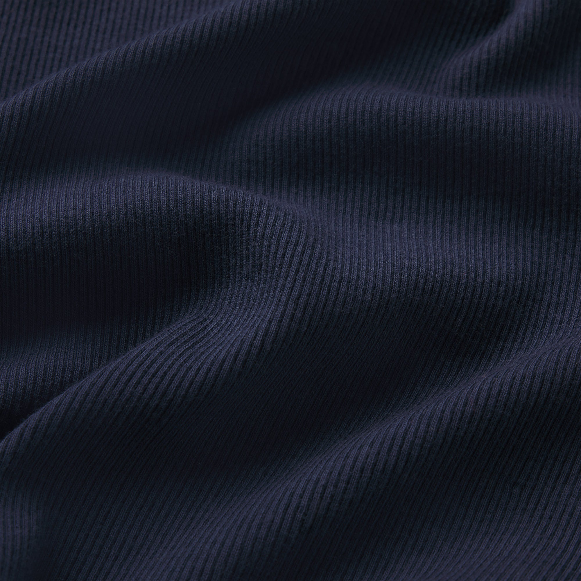 COTTON RIB T-SHIRT | NAVY - Image 5