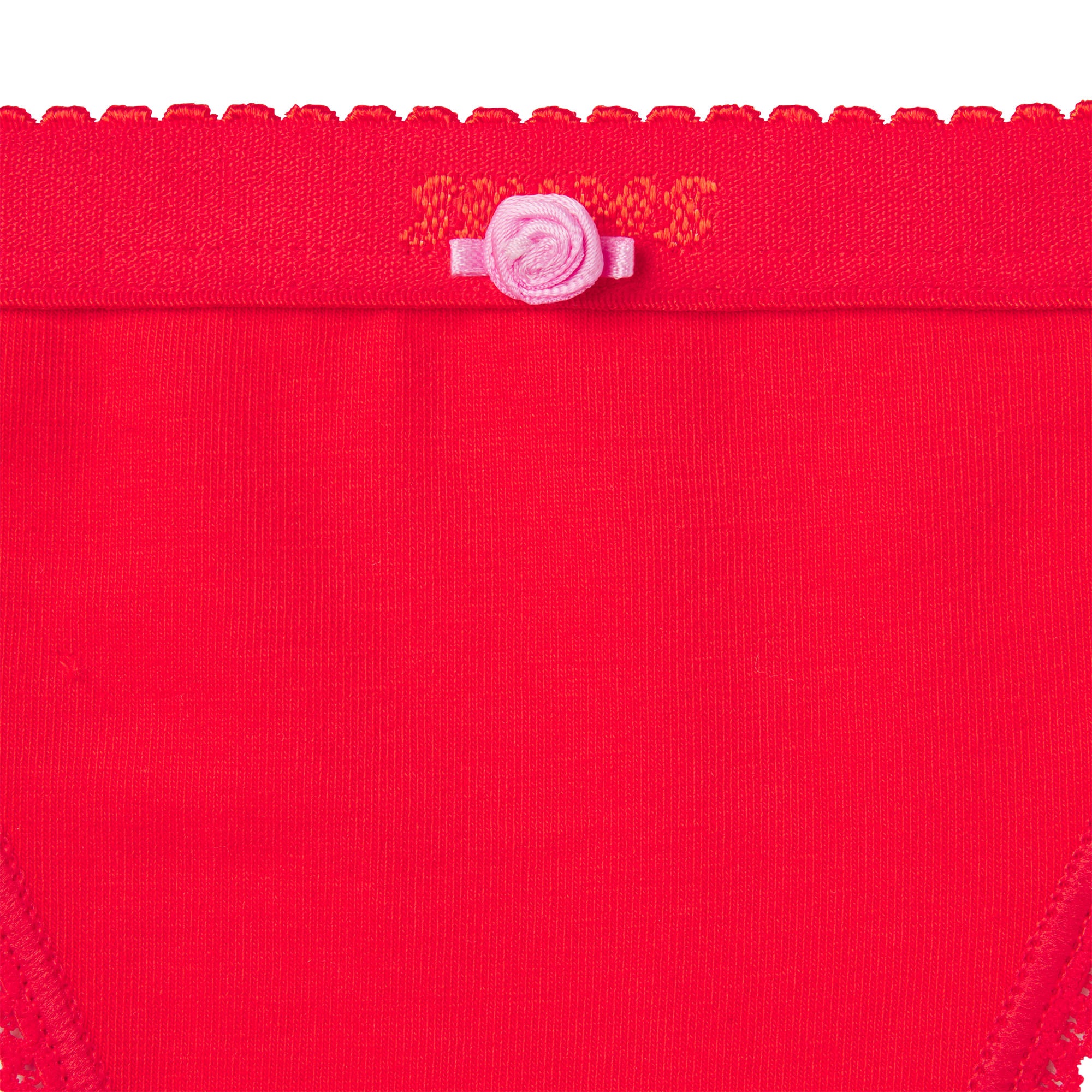 LIGHTWEIGHT COTTON LOGO PICOT HIPSTER | RUBY TONAL - Image 5