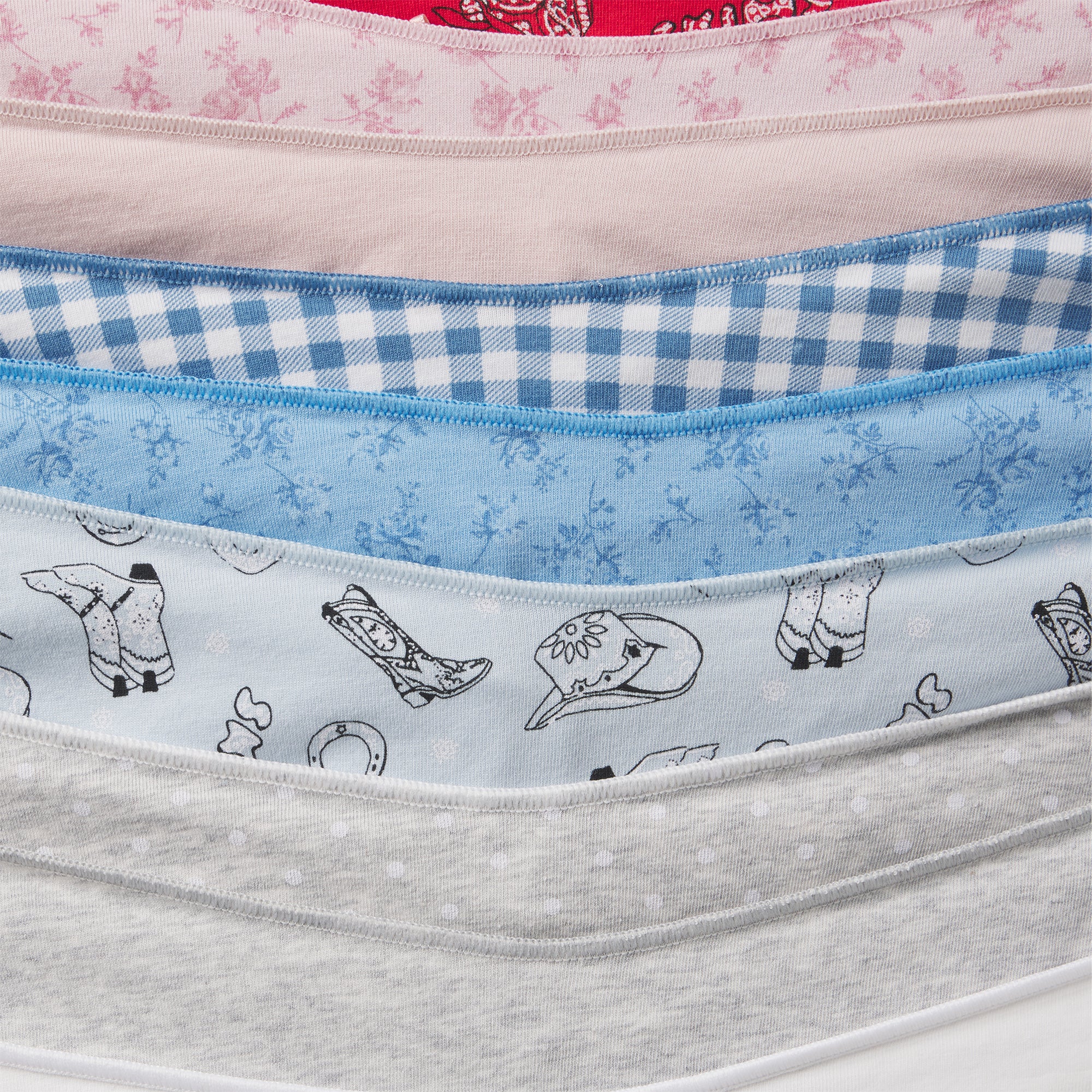 LIGHTWEIGHT COTTON THONG 10-PACK | DAINTY FLORAL MULTI - Image 11