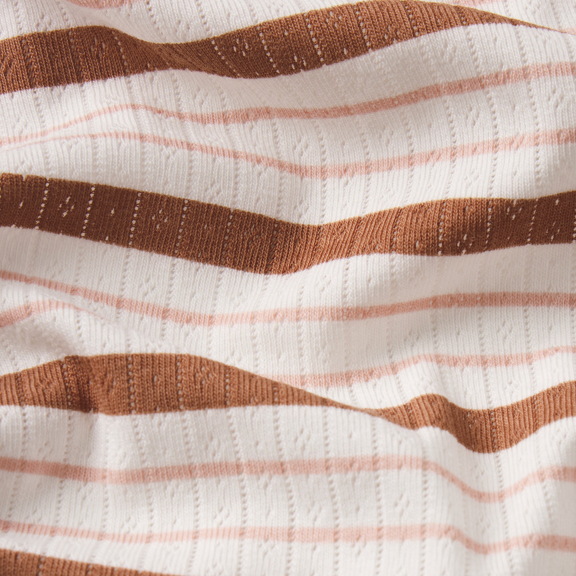 LIGHTWEIGHT COTTON POINTELLE LACE BRIEF | VILLA EGRET RUNWAY STRIPE - Image 5
