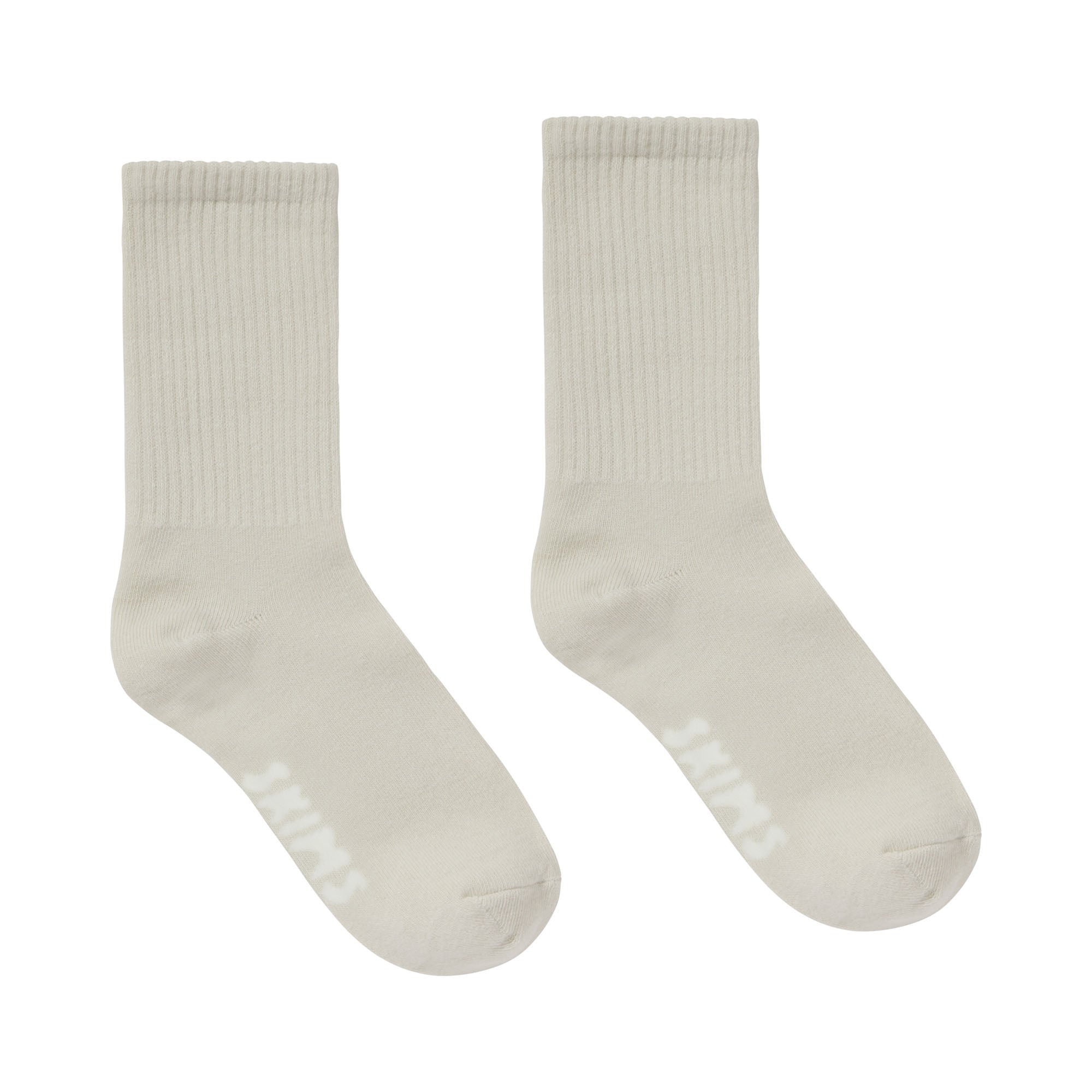 RIBBED CREW SOCK | BONE