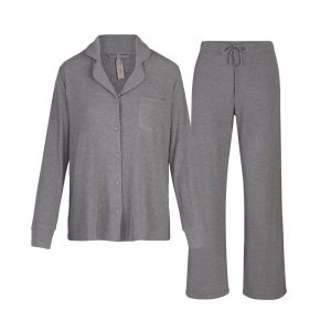 SOFT LOUNGE SLEEP SET | HEATHER GREY