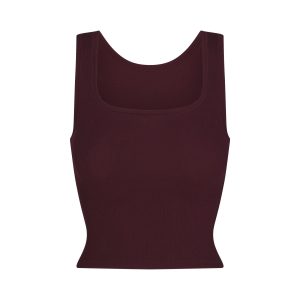 COTTON RIB TANK | CURRANT