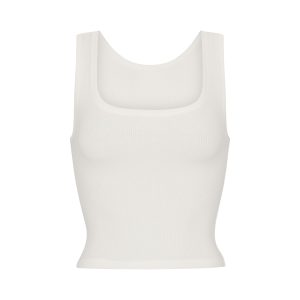 COTTON RIB TANK | MARBLE