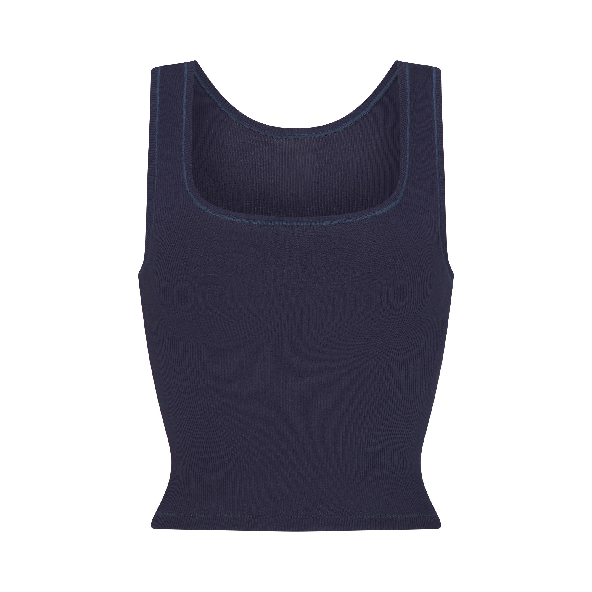 COTTON RIB TANK | NAVY