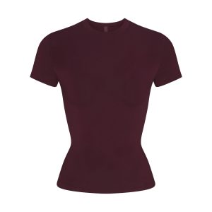 COTTON JERSEY T-SHIRT | CURRANT