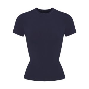 COTTON JERSEY T-SHIRT | NAVY