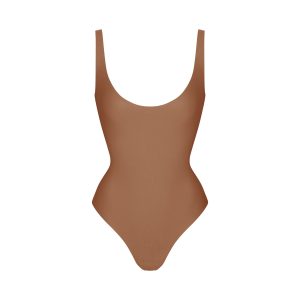 SKIMS BODY SCOOP LOW BACK THONG BODYSUIT | JASPER