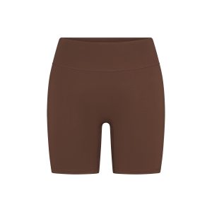 NikeSKIMS MATTE 5 BIKER SHORT | DARK SEPIA
