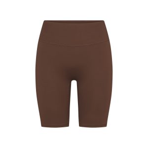 NikeSKIMS MATTE 7 BIKER SHORT | DARK SEPIA