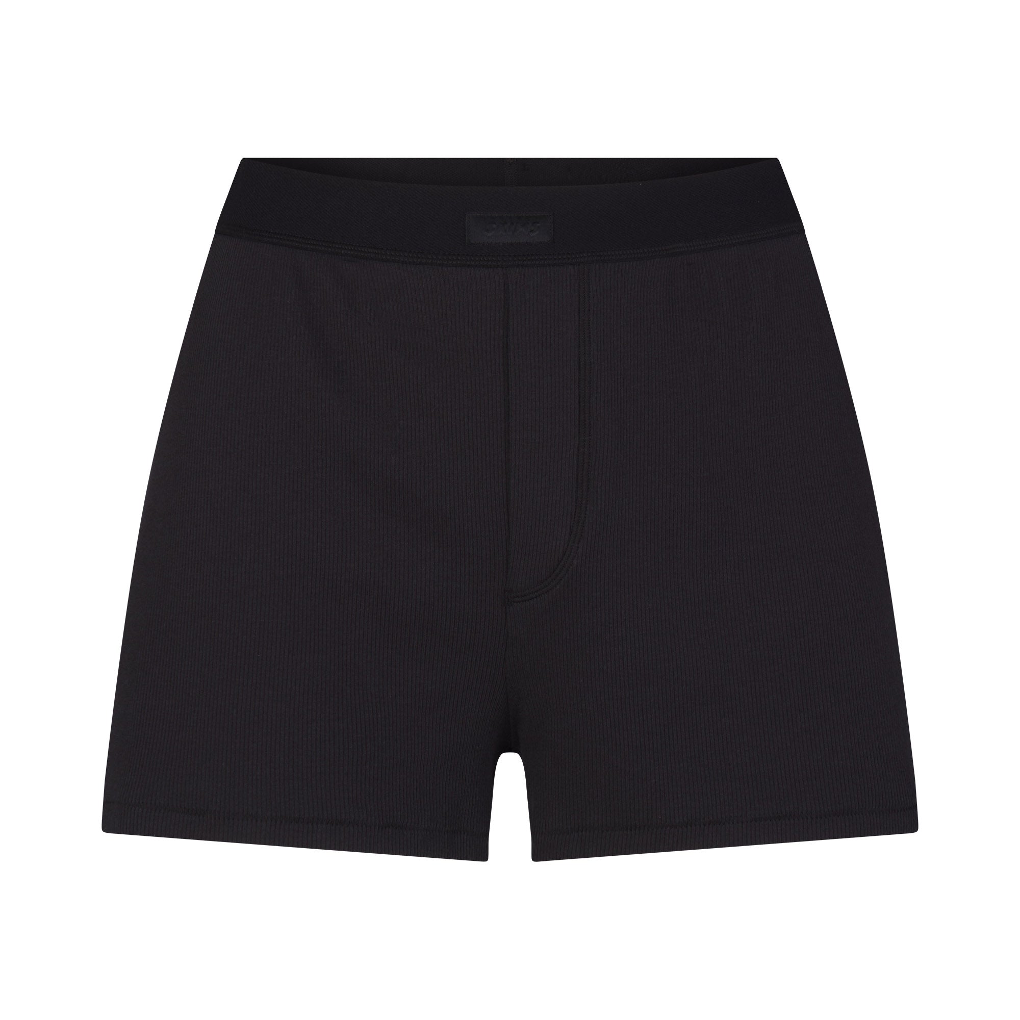 COTTON RIB LOOSE BOXER | SOOT