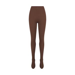 NikeSKIMS MATTE FOOTSIE GRIP LEGGING | DARK SEPIA